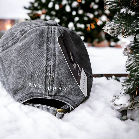 Rae Dunn Happy Hanukkah Black Adjustable Baseball Cap Hat Unisex Adult - Picture 2 of 4